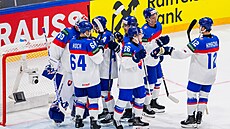 Sloven�tí hokejisté slaví vít�zství i ve druhém vystoupení na mistrovství sv�ta...