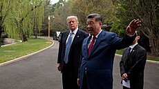 Americký prezident Donald Trump se v Pekingu setkal se svým �ínským prot�j�kem...