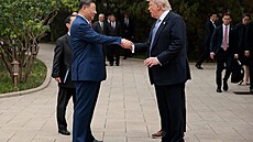 Americký prezident Donald Trump se v Pekingu setkal se svým �ínským prot�j�kem...