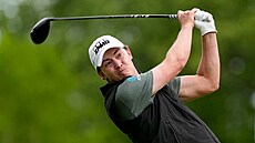 Maverick McNealy ve druhém kole PGA Championship v Newtown Square