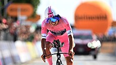 Portugalec Afonso Eulálio b�hem �asovky v desáté etap� Gira