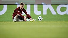 Adam �evinský (Sparta) na konci zápasu s Plzní.