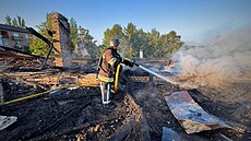 Mate�ská �kola v Kyjevské oblasti po�kozená p�i útoku ruských dron�. (12....