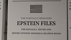 Výstava v pam�tní místnosti Donalda Trumpa a Jefferyho Epsteina na Manhattanu v...