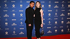 Hrá� FC Méty Tahirys Dos Santos a jeho partnerka Coline n�kolik m�síc� po...