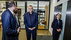 Slávistický �éf Jaroslav Tvrdík p�ed mimo�ádným zasedáním disciplinární komise.