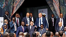Francouzský prezident Emmanuel Macron b�hem summitu �Africa Forward Summit...
