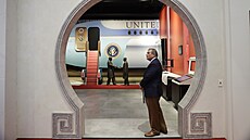 Expozice v Richard Nixon Presidential Library v�novaná jeho cest� do �íny...