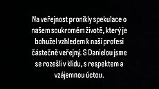 Ond�ej Brzobohatý potvrdil rozchod s man�elkou Danielou v p�íb�zích na...