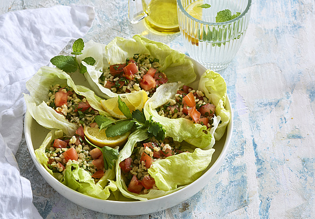 Tradiční salát Tabouleh s bulgurem a bylinkami: Bleskový recept