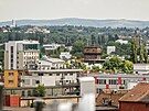 Výhledy od BTS spole�nosti Cetin � Brno, Cejl