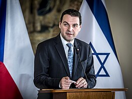Tisková konference k jednání ministr� zahrani�í �eské republiky a Izraele o...
