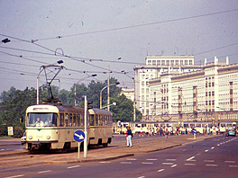 Magdeburg Tatra Tram 1043. DDR, May 1990
