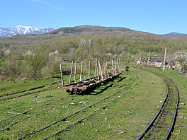 Ap�eronská úzkokolejka, Krasnodarský kraj, Rusko. (Station 10 km)