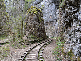 Ap�eronská úzkokolejka, Krasnodarský kraj, Rusko. (Guamsky canyon)