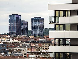 Výhledy od BTS spole�nosti Cetin � Brno, Cejl