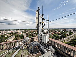 Výhledy od BTS operátora Vodafone na ikonickém v�áku na Kladn�