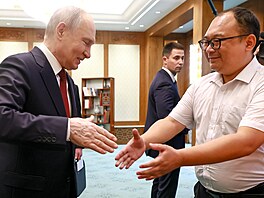Ruský prezident Vladimir Putin se b�hem náv�t�vy Pekingu setkal s �ínským...