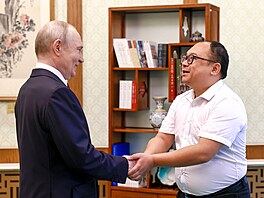 Ruský prezident Vladimir Putin se b�hem náv�t�vy Pekingu setkal s �ínským...