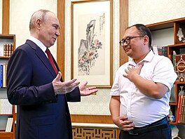 Ruský prezident Vladimir Putin se b�hem náv�t�vy Pekingu setkal s �ínským...