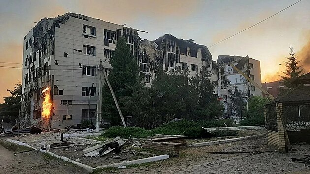 Ukrajinci zas�hli intern�t ve Starobilsku v okupovan� ��sti Luhansk� oblasti. (22. kv�tna 2026)