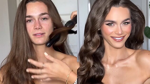Miss Czech Republic 2026 Lucie Piskov� sd�lela na Instagramu video, kde uk�zala, jak vypad� p�ed nal��en�m od profesion�ln� viz�istky. (kv�ten 2026)