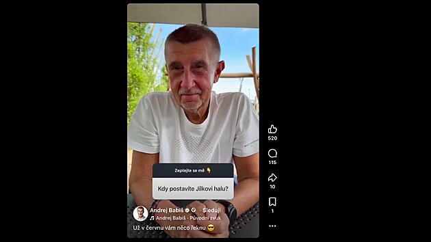 „Těm, kteří se mi vysmívali, sklapne.“ Babiš se vyjádřil k hale pro rychlobruslaře Jílka