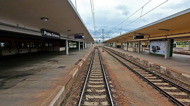 Stanice Praha-Sm�chov p�ed zah�jen�m rekonstrukce