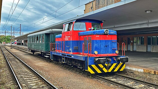 Rosni�ka 710.790 spole�nosti Qalqam Rail ve stanici Praha-Sm�chov