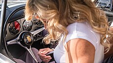 Ester Ledecká na startu Rallye des Princesses