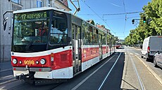 Porucha trak�ního vedení zastavila provoz tramvají v oblasti Výton�. (25....