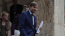 Ministr zdravotnictví Adam Vojt�ch (ANO) na brífinku k p�evozu amerického...