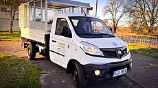 Nový, moderní elektromobil p�ibyl do vozového parku �t�tských komunálních...