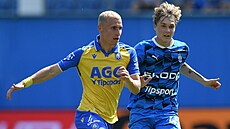 Teplický Jakub Jakubko (vlevo) a Josef Kolá�ík z Mladé Boleslavi