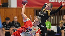 Momentka z rozhodujícího 3. finále interligy �en Kyn�vart - Slavia