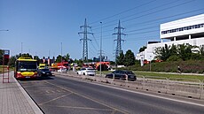 Zásah v hasi�� ve Westfield Chodov