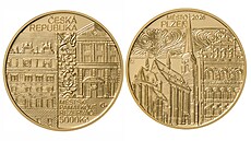 �eská národní banka slavnostn� p�edstavila zlatou minci v nominální hodnot� 5...