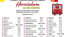 Jízdní �ád speciální trasy motorového vozu Hurvínek pro Noc kostel� 2026