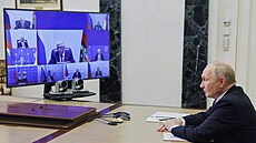 Ruský prezident Vladimir Putin na setkání Bezpe�nostní rady Ruské federace....