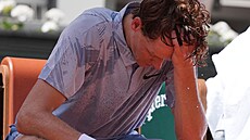 Ital Jannik Sinner ve druhém kole Roland Garros.