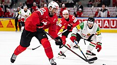 Roman Josi v utkání �výcarska proti Ma�arsku na MS v hokeji 2026.