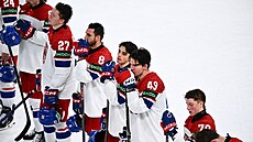 Zklamaní �e�tí hokejisté po proh�e ve �tvrtfinále s Finskem na MS v hokeji 2026