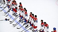 Zklamaní �e�tí hokejisté po proh�e ve �tvrtfinále s Finskem na MS v hokeji 2026
