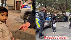 Malý chlapec z Indie okouzlil Karlovy Vary. Policist�m podával ruku, video...