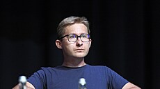 Polský noviná� Slawomir Sierakowski. (12. zá�í 2016)