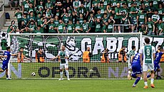 Momentka z finále MOL Cupu mezi Jabloncem a Karvinou.