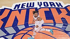 Jalen Brunson z New York Knicks se prosadil proti Cleveland Cavaliers.