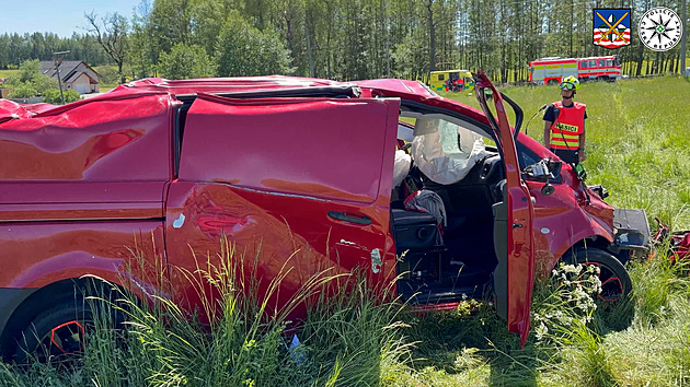 Thief crashes stolen van into scrap, reportedly flies through windshield