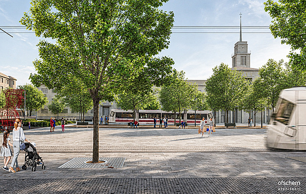 Controversial reconstruction of a square in Brno. Locals object to lack of communication