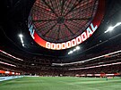 Stadion v Atlant�, kde �e�tí fotbalisté odehrají druhý zápas na sv�tovém...